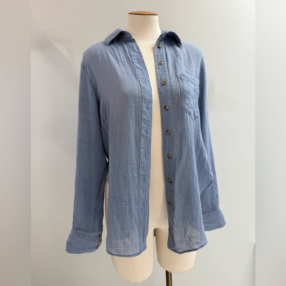 Free People Summer Button Down XS